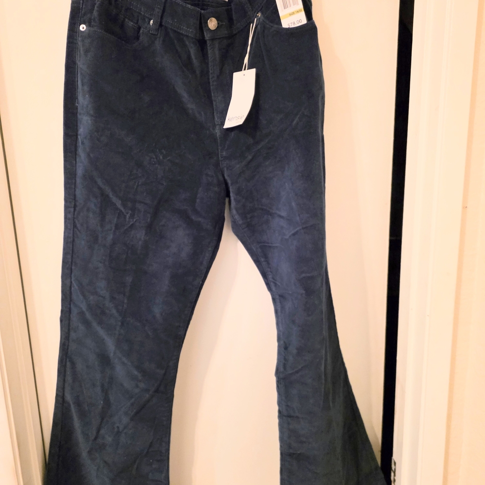 Kensie Jeans The Savannah High Rise Flare Soft Jens Size 14 NWT Retail $78 - Picture 7 of 8